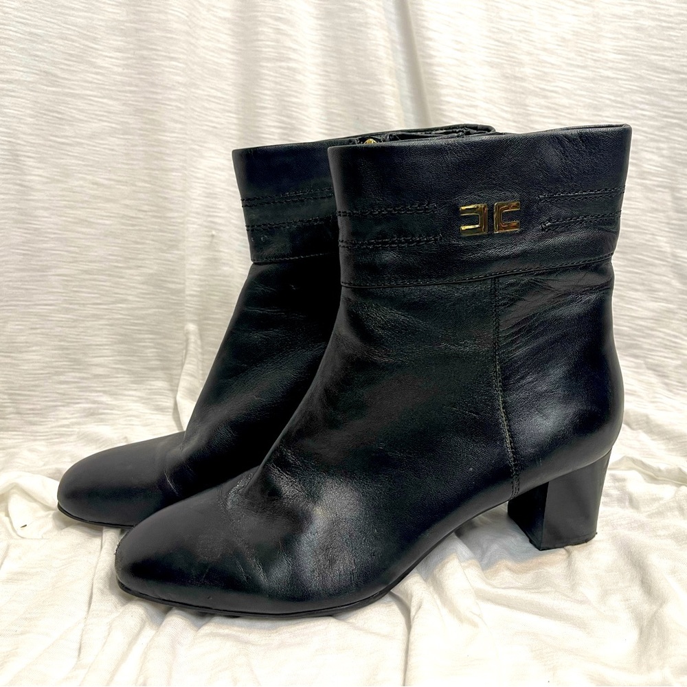 Bandolino Black Leather Ankle Bootie Butter Soft